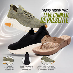 Tênis Ortopédico + Chinelo Massageador - [Envio Nacional] (ANIVERSÁRIO MODARE 50 ANOS + ESQUENTA BLACK FRIDAY ÚLTIMAS UNIDADES)