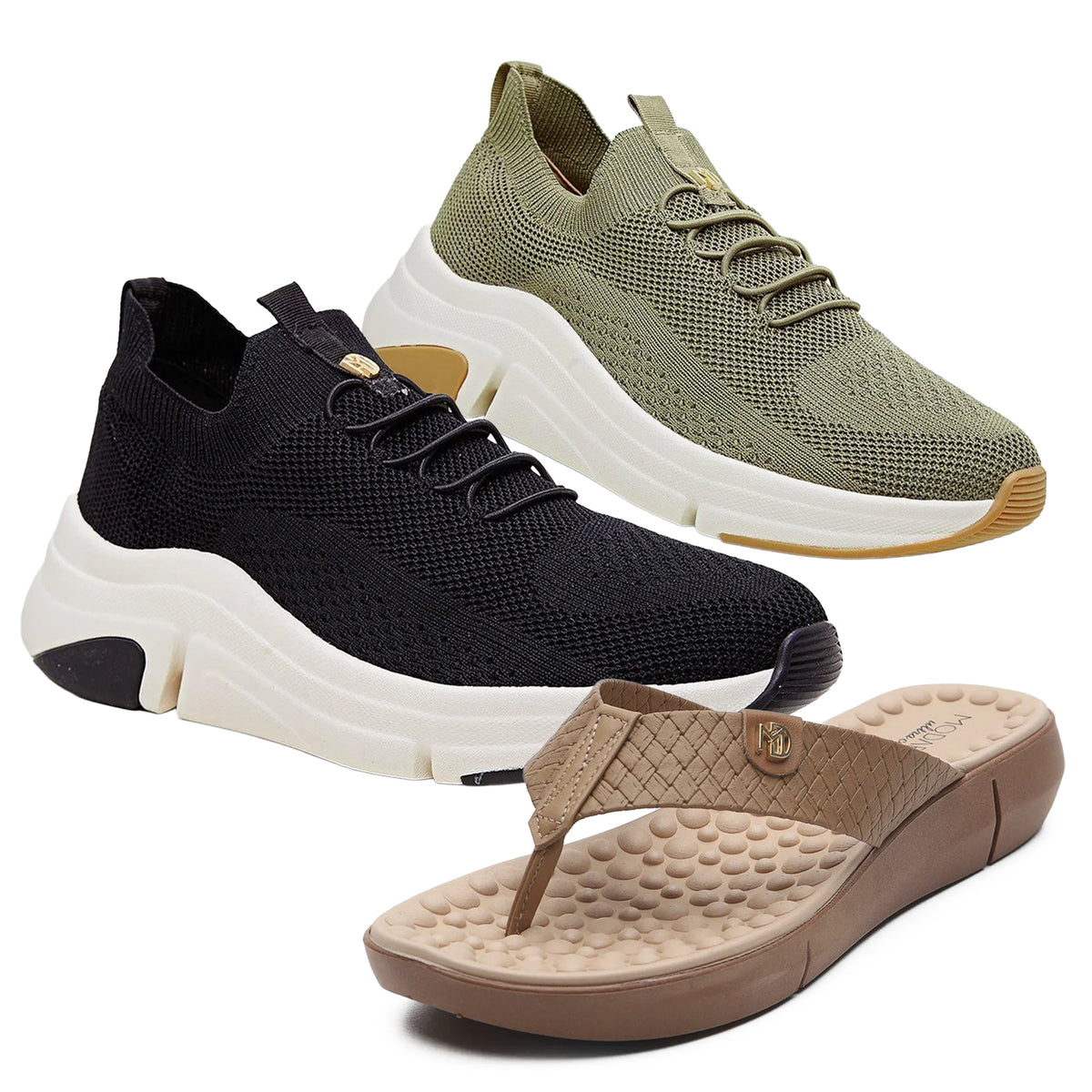 Tênis Ortopédico + Chinelo Massageador - [Envio Nacional] (ANIVERSÁRIO MODARE 50 ANOS + ESQUENTA BLACK FRIDAY ÚLTIMAS UNIDADES)