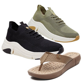 Tênis Ortopédico + Chinelo Massageador - [Envio Nacional] (ANIVERSÁRIO MODARE 50 ANOS + ESQUENTA BLACK FRIDAY ÚLTIMAS UNIDADES)